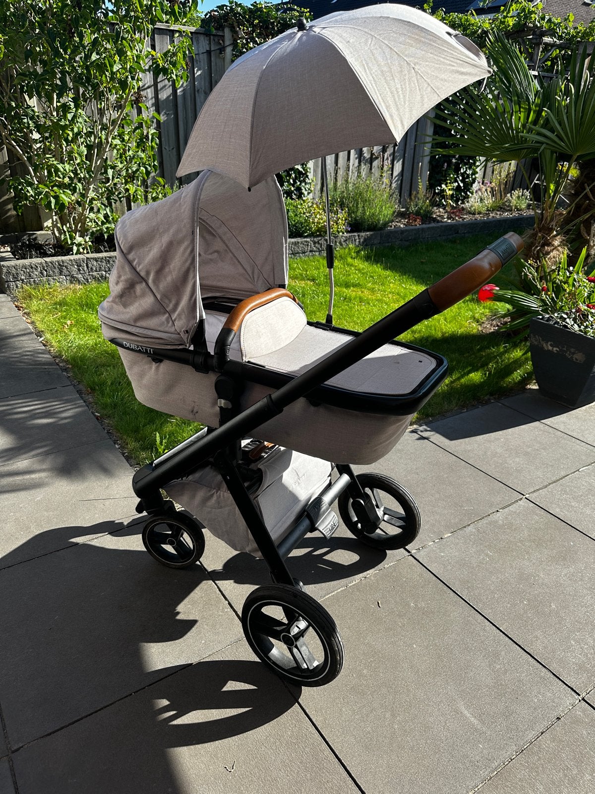 Dubatti One kinderwagen met reiswieg en parasol, Gebruikt, Combiwagen, Met reiswieg, Ophalen