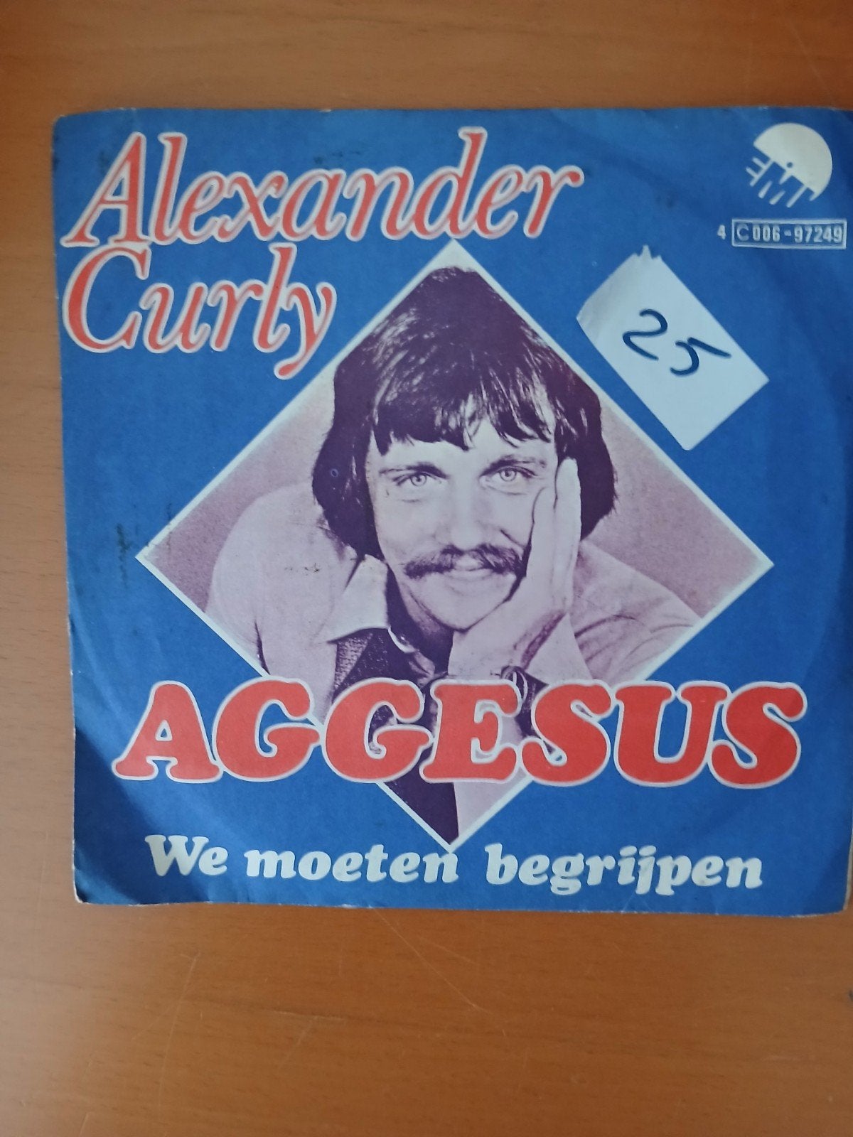 Vinyl Singel ( Alexander Curly), Ophalen of Verzenden, Zo goed als nieuw, Overige formaten, Levenslied of Smartlap
