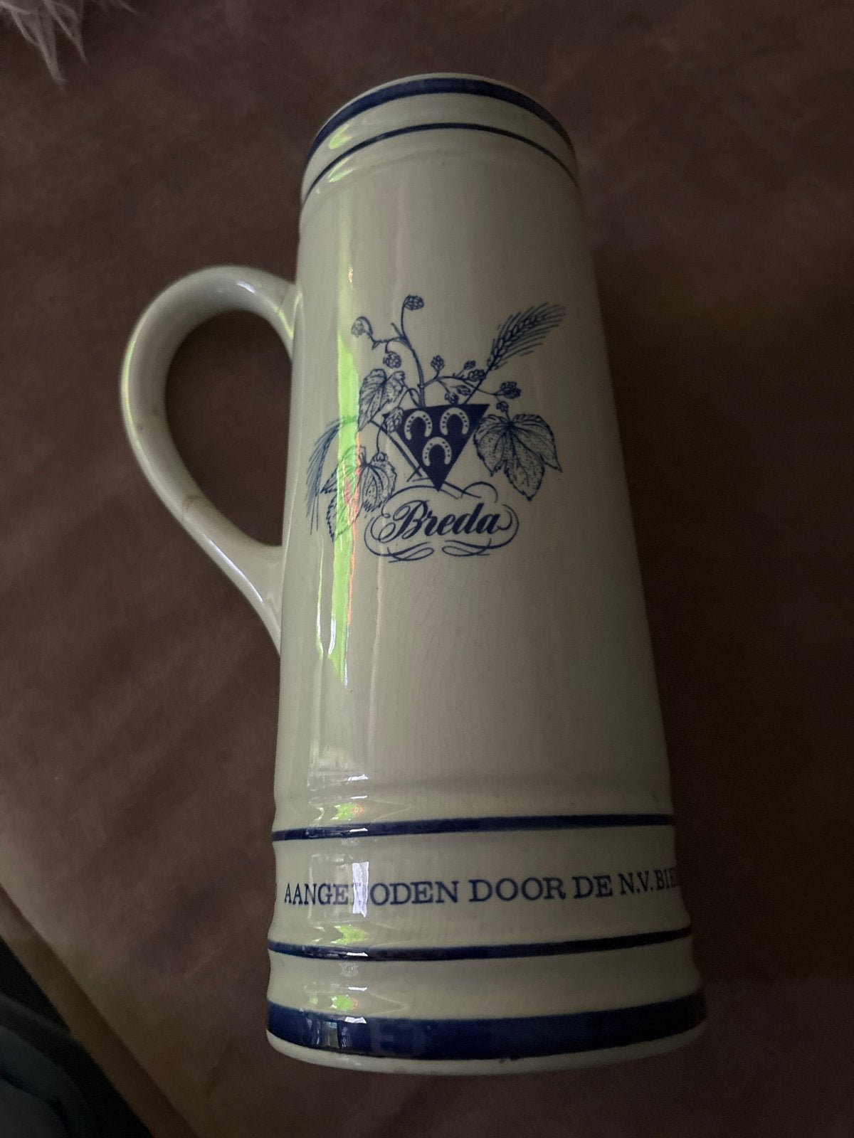 Vintage Delfts Holland Bierpul - Breda, Ophalen of Verzenden