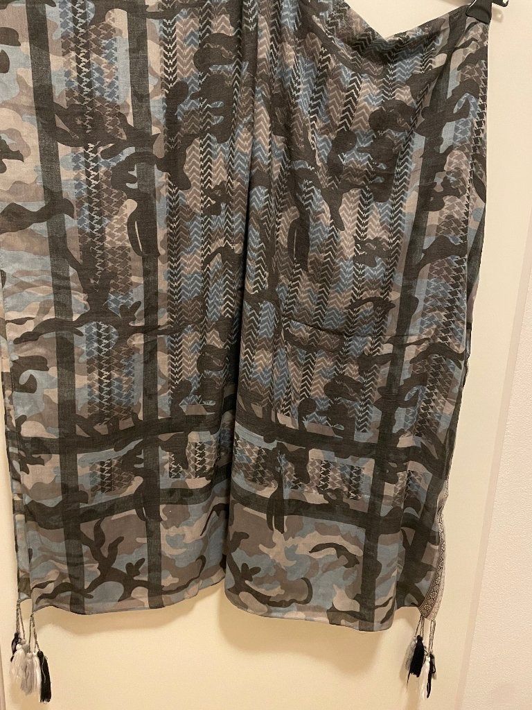 Romano sjaal met zilveren bies, Romano, Maat 46/48 (XL) of groter, Ophalen of Verzenden, Zo goed als nieuw