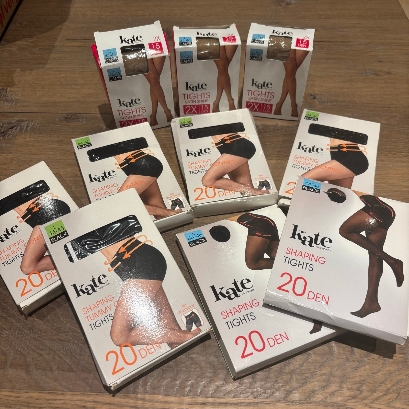Partij panty’s nieuw! Maat L (44-46) 10 doosjes, Kleding | Dames, Zwart, Nieuw, Ophalen of Verzenden, Maat 44/46 (L)