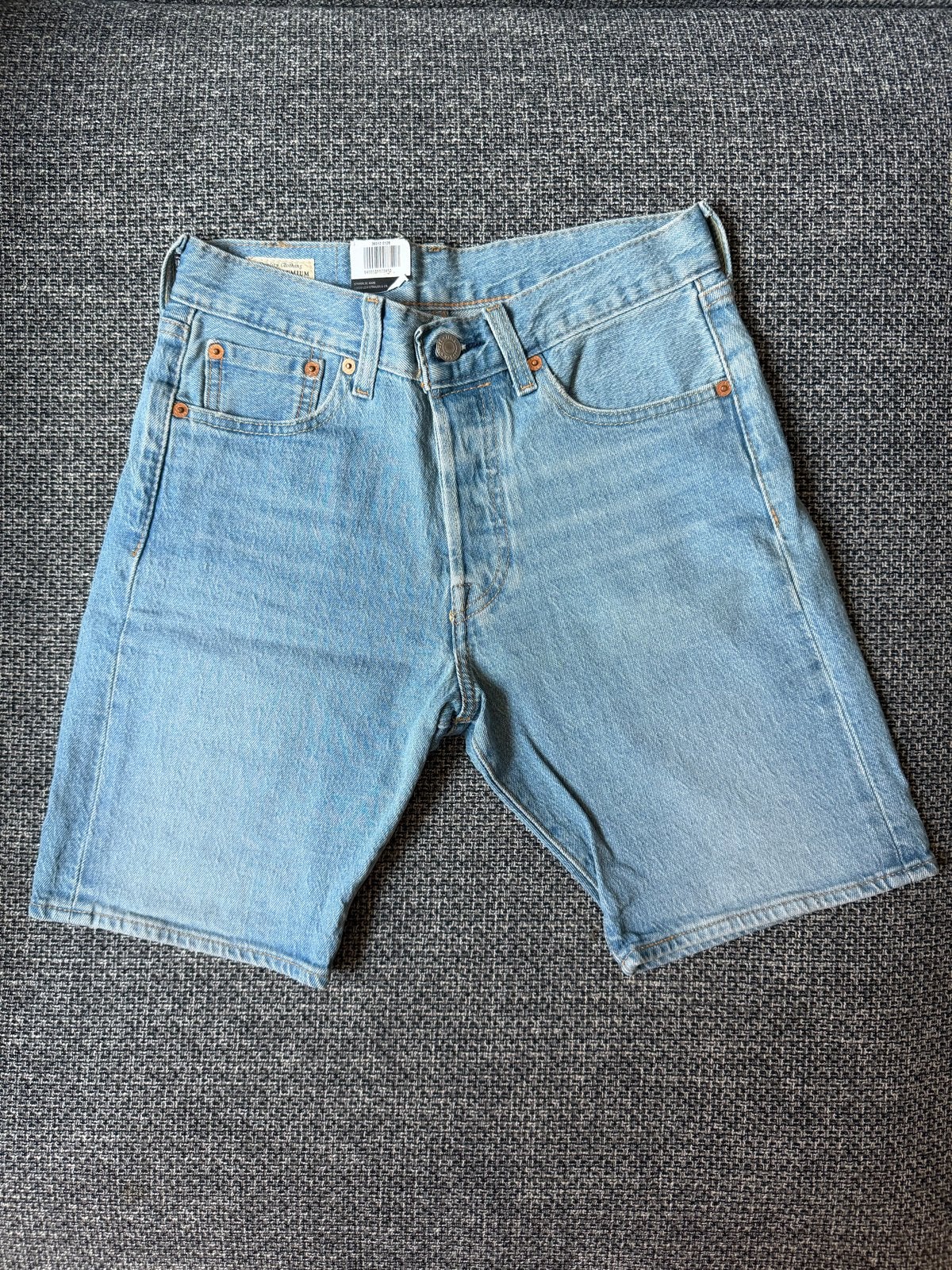 Levi's 501 Blauwe Retro Shorts - Maat 27 - Nieuw met kaartje, Ophalen of Verzenden, Nieuw, Blauw, W32 (confectie 46) of kleiner