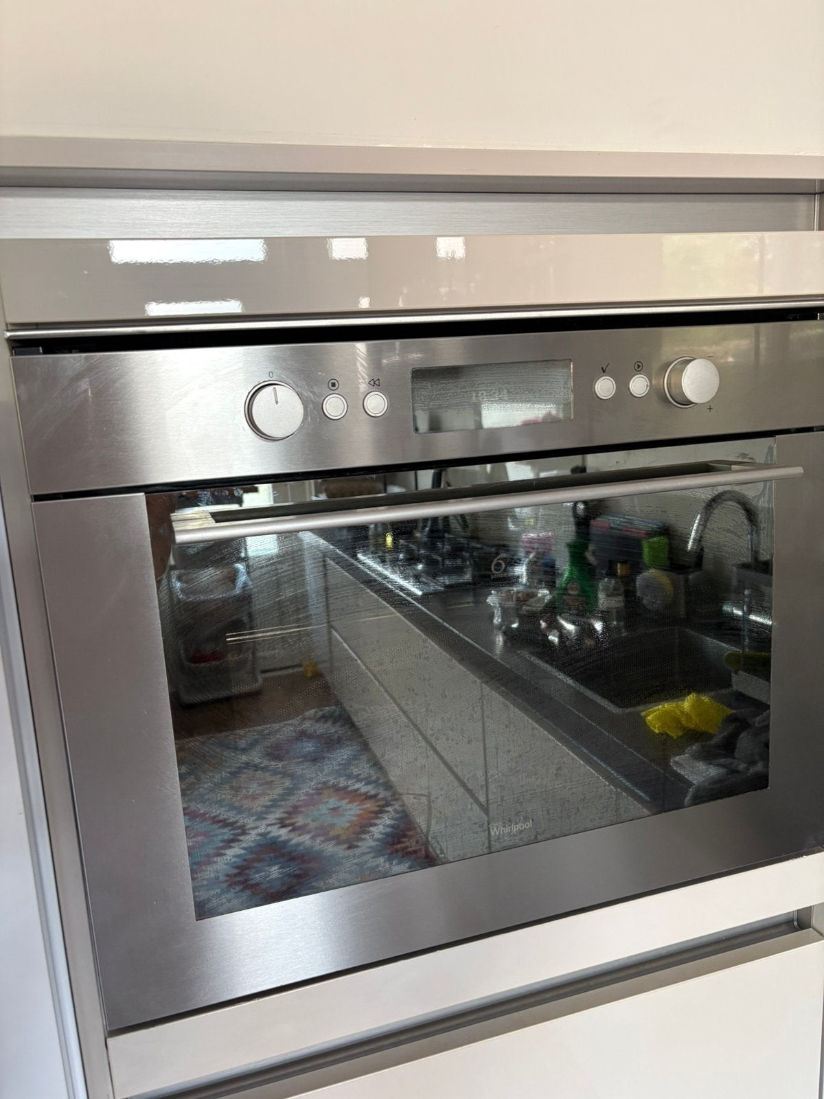Whirlpool AMW 842 IX combi magnetron 45 cm, Ophalen, Zo goed als nieuw