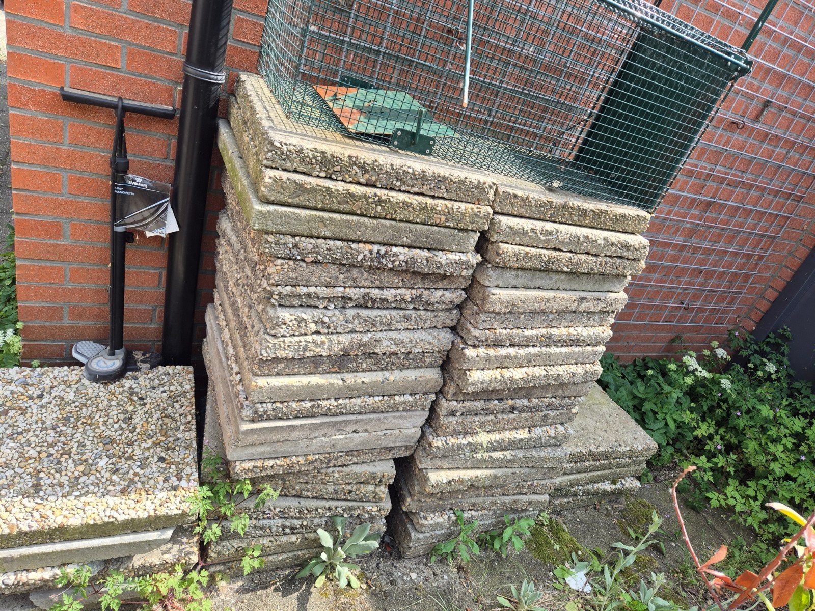 Gebruikte grindtegels, Ophalen, Gebruikt, 10 m² of meer, Beton