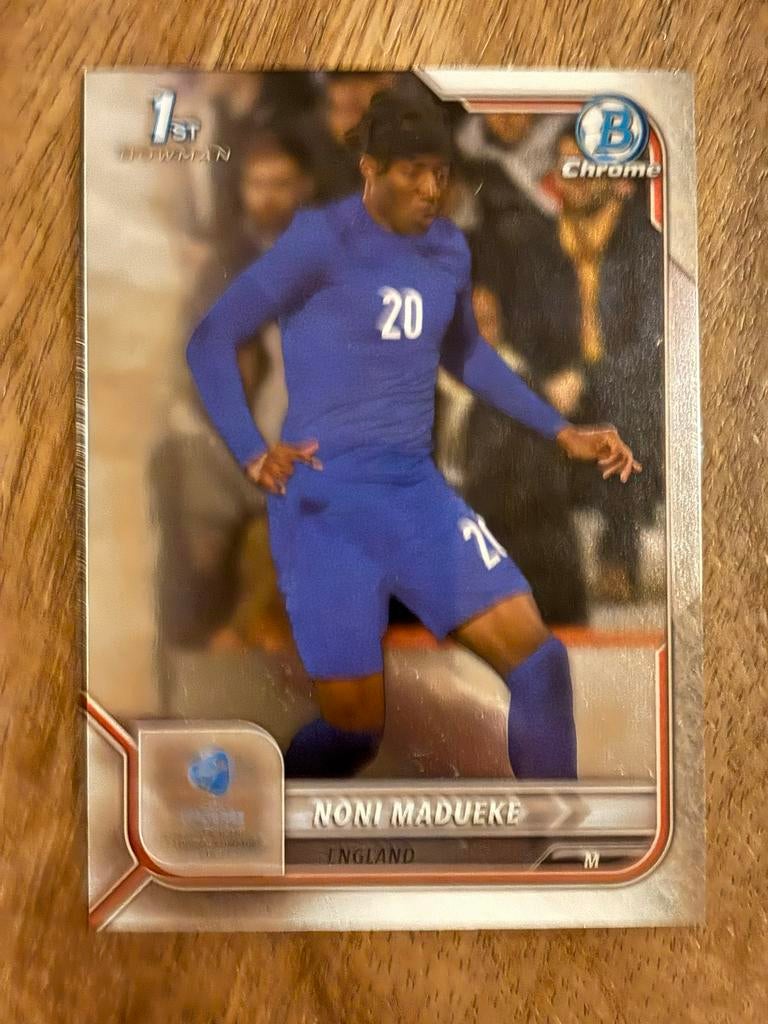 Noni Madueke Bowman Chrome 1st Edition Spelerskaart, Ophalen of Verzenden, Nieuw, Buitenlandse clubs, Spelerskaart