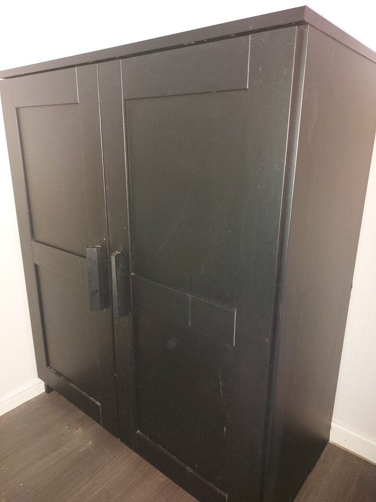 Zwart kastje IKEA, Huis en Inrichting, Kasten | Overige, Ophalen, Gebruikt