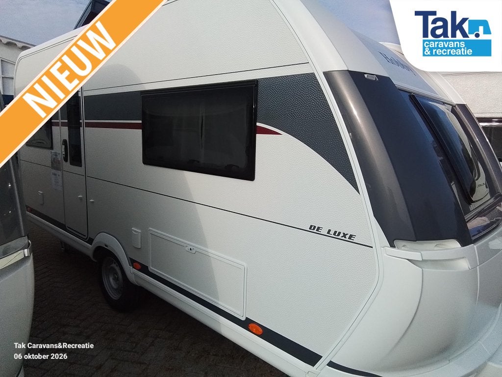 Hobby De Luxe 460 UFE Model 2027 frans bed, Caravans en Kamperen, Serviceluik, Rondzit, Hobby, Bedrijf