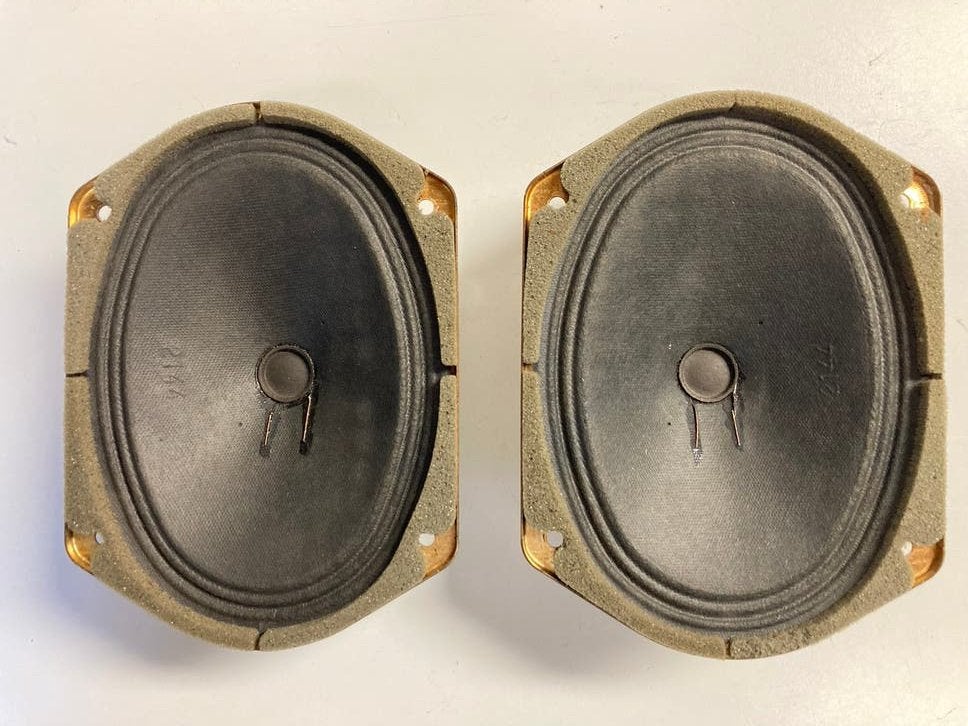 Philips AD 5780/X8 ovale 5 x 7 inch luidsprekers (set van 2), Ophalen of Verzenden, Gebruikt, Minder dan 60 watt, Philips