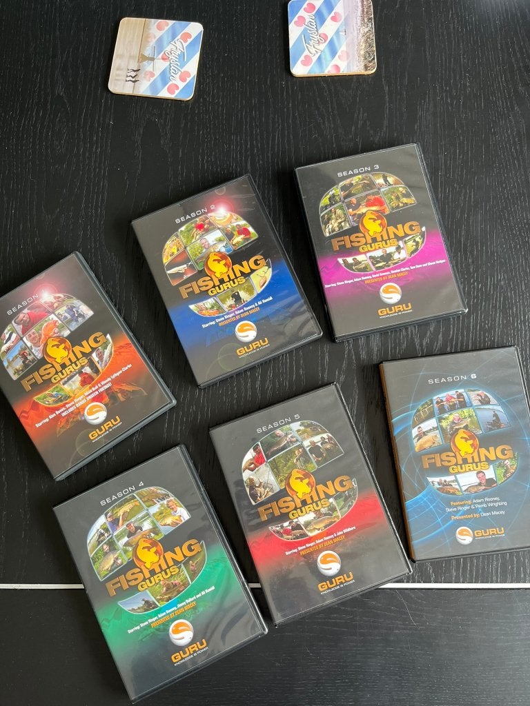 Dvd’s. Guru / Korda Fishing, Watersport en Boten, Hengelsport | Karpervissen, Ophalen of Verzenden, Zo goed als nieuw, Overige typen