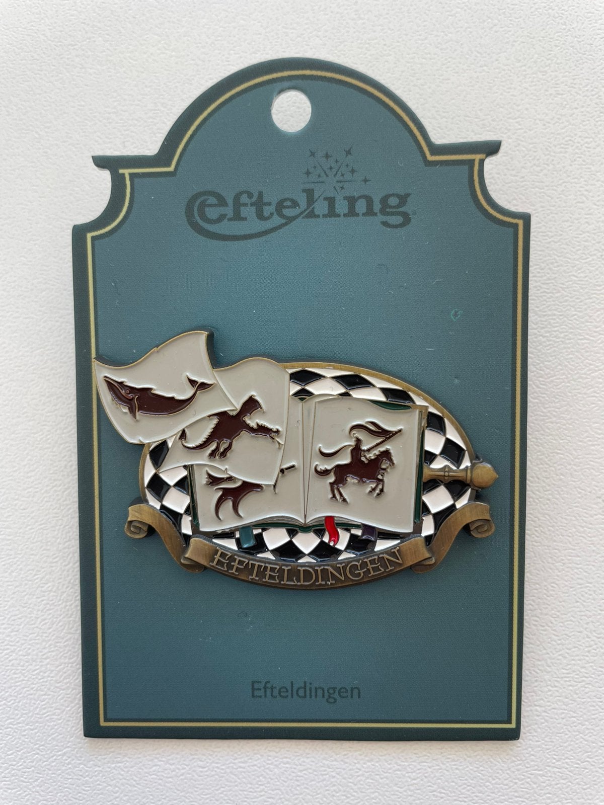 Efteling pin Efteldingen op kaartje EPP 483, Ophalen of Verzenden, Nieuw, Button of Speldje