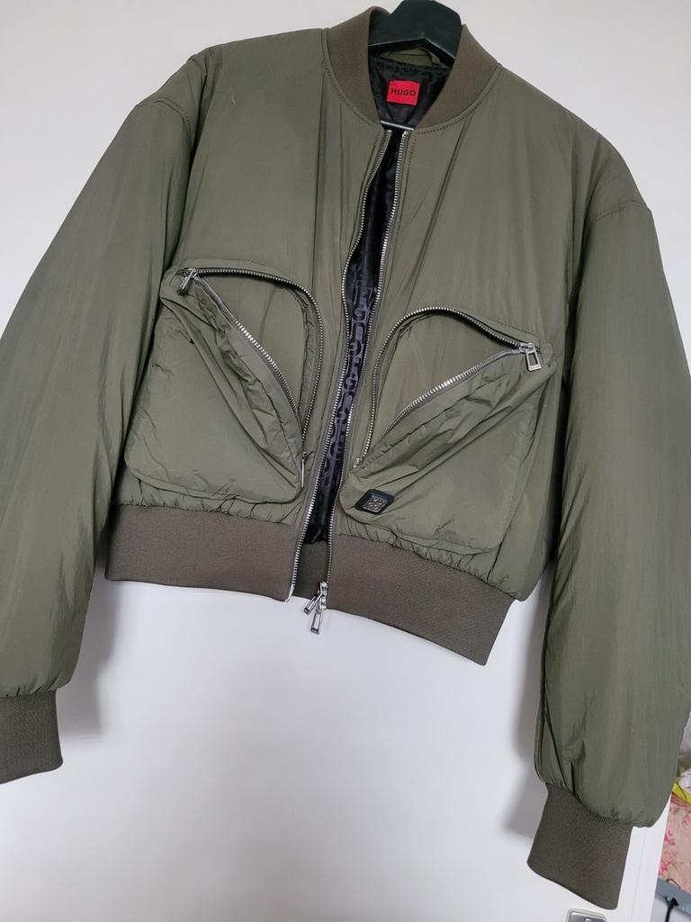 Hugo Boss Bomberjack Groen -  Aqls nieuw, Kleding | Heren, Jassen | Winter, Overige maten, Ophalen of Verzenden, Zo goed als nieuw