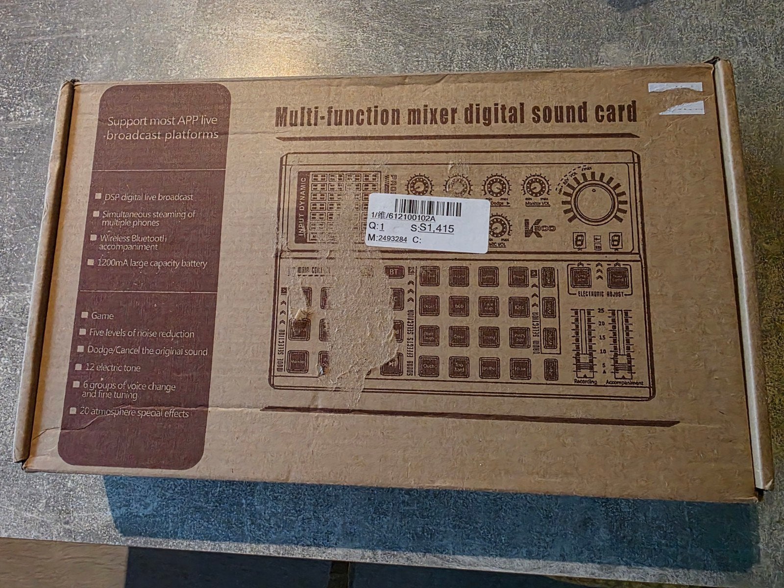 Professionele K300 Pro Max Audio Mixer & Sound Card - NIEUW, Nieuw, Microfooningang, Ophalen of Verzenden, Onbekend