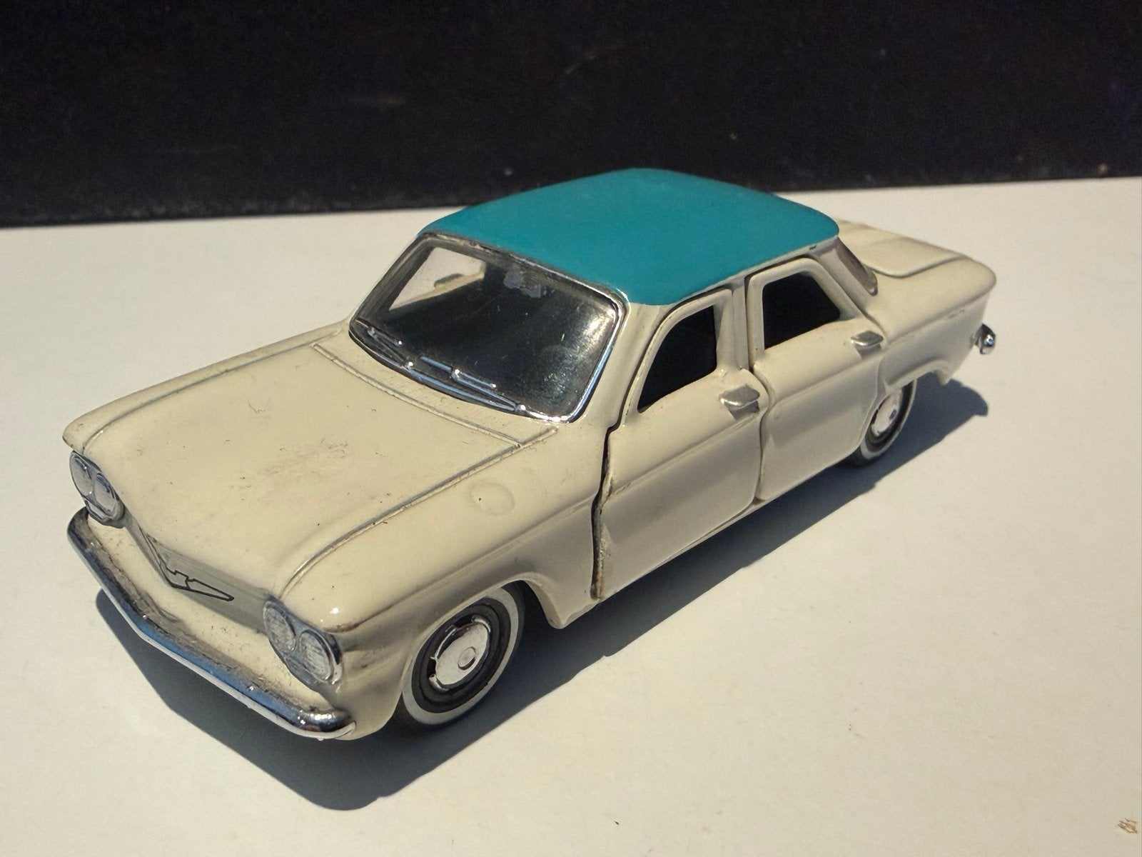 Franklin Mint Chevrolet Corvair 1960 modelauto, Ophalen of Verzenden, Gebruikt, Overige typen