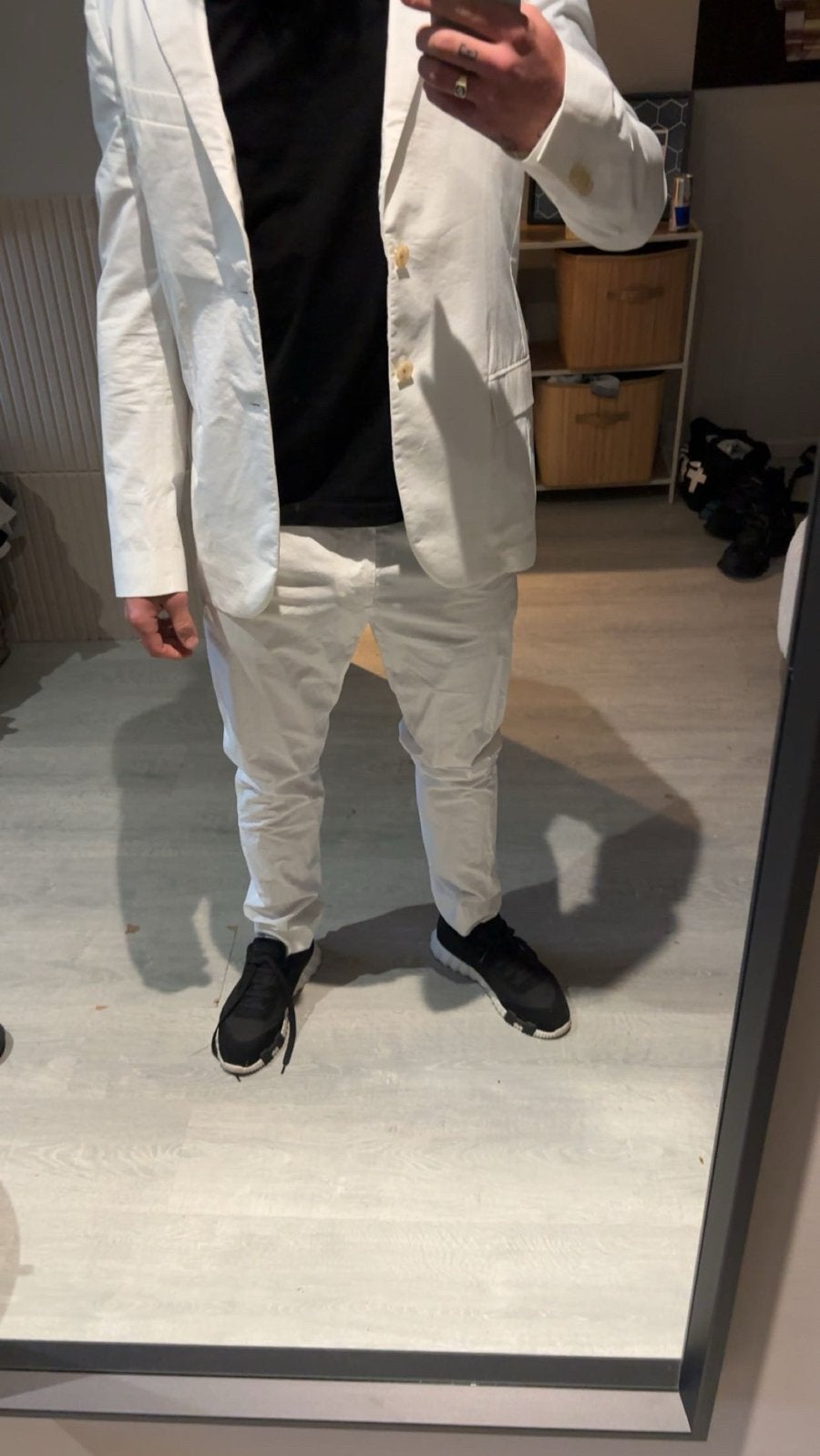 Atelier Scotch The Rocker Skinny Witte Broek plus jasje, Ophalen, Zo goed als nieuw, Overige maten, Wit