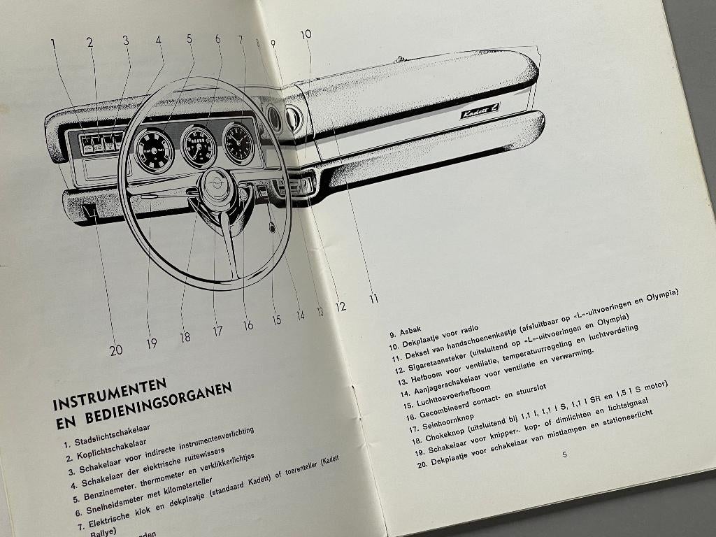 Handleiding OPEL Kadett / Olympia 1968, Ophalen of Verzenden
