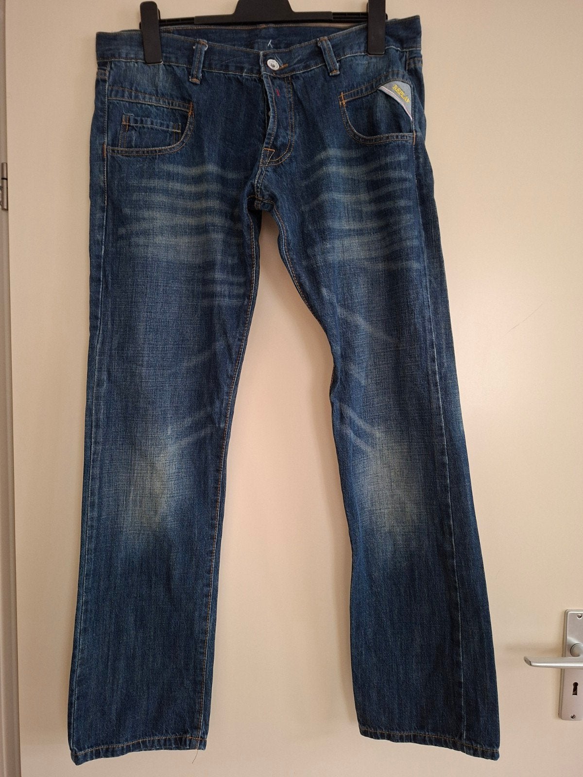 Replay Jeans W30 L34 - Klassiek model blauwe kleur Vintage, Blauw, W32 (confectie 46) of kleiner, Ophalen of Verzenden, Gedragen