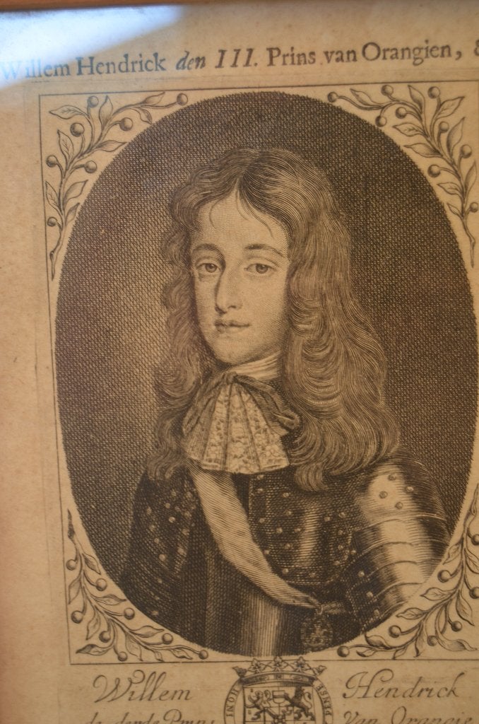 Ets 'Willem Hendrick den III, Prins van Orangien. & c., 22 cm, Ets, Portret, Ophalen of Verzenden