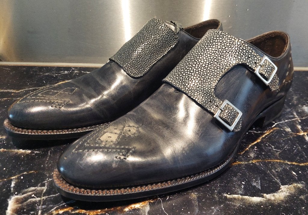 Harris double-monk herenschoenen maat 8, Harris, Zwart, Nieuw, Ophalen of Verzenden