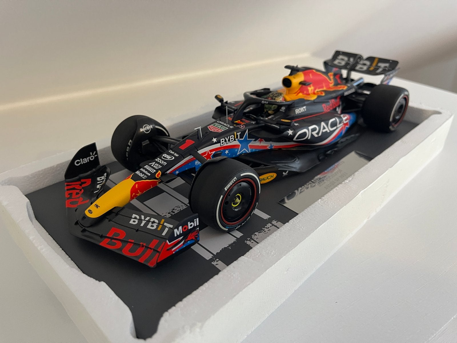 Oracle Red Bull Racing RB19 2023 Austin GP - Max Verstappen, Ophalen of Verzenden, Nieuw, Formule 1