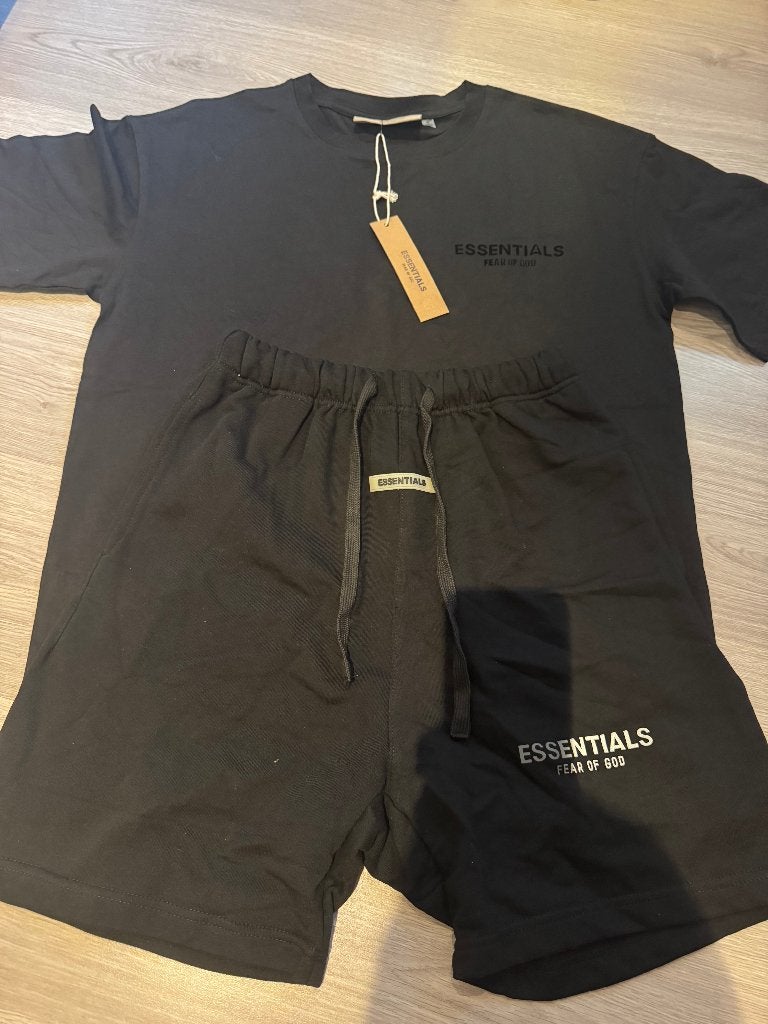 Essentials Fear Of God zomer set, Maat 48/50 (M), Zwart, Nieuw, Ophalen of Verzenden