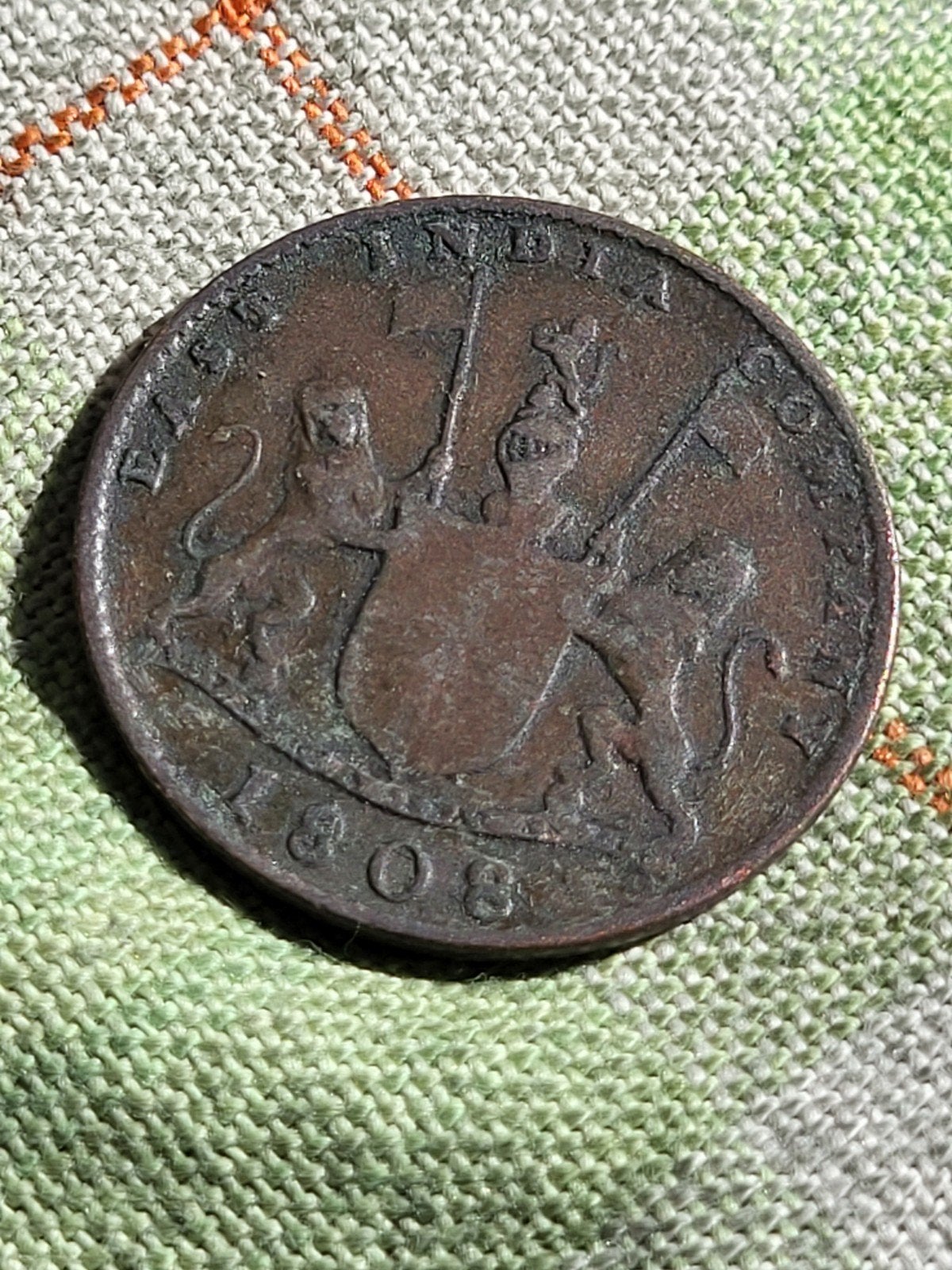 Munt X Cash 1808, Oost-Indische Compagnie Madras Pagode, Ophalen of Verzenden