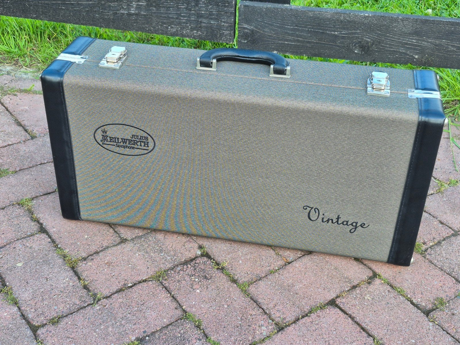 ​Originele Julius Keilwerth "Vintage" Altsaxofoon Koffer, Ophalen of Verzenden, Zo goed als nieuw, Saxofoon