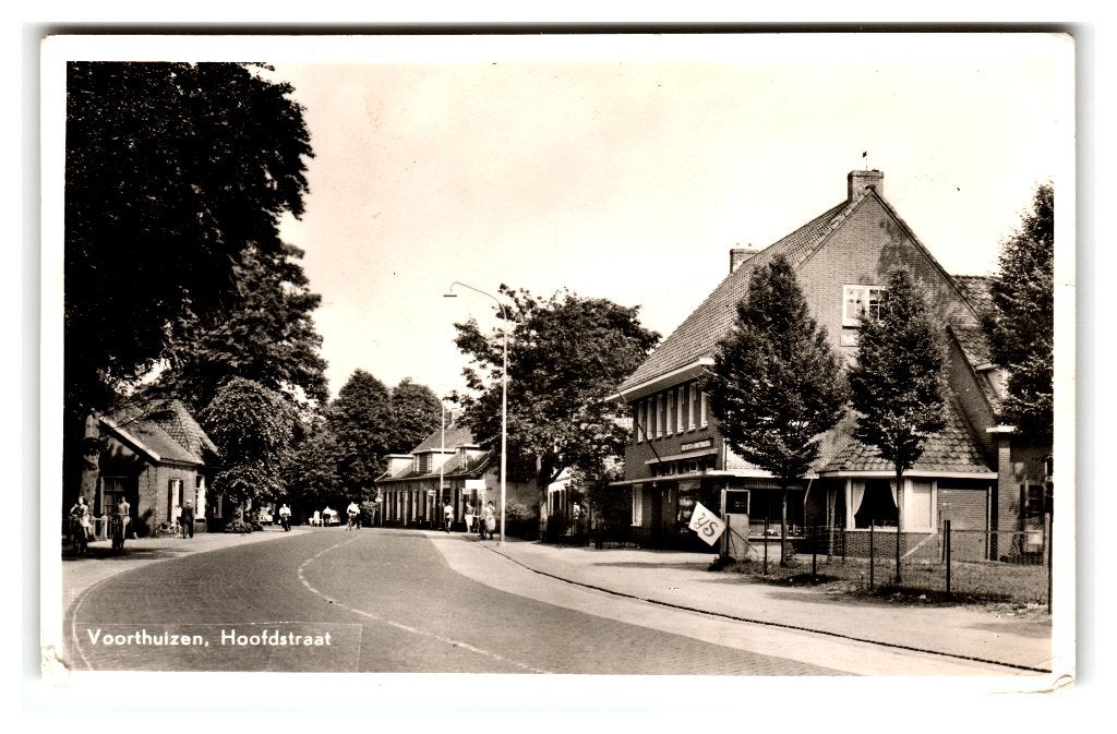Voorthuizen, Hoofdstraat, Verzenden, 1940 tot 1960, Gelopen, Gelderland