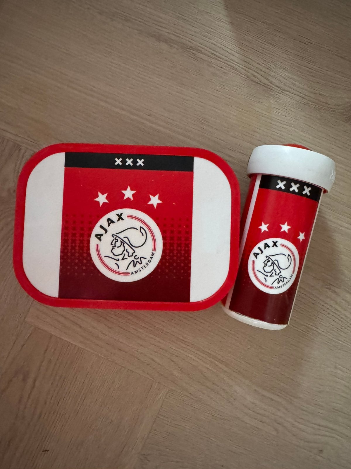 Mepal Ajax broodtrommel + beker, Ophalen, Gebruikt
