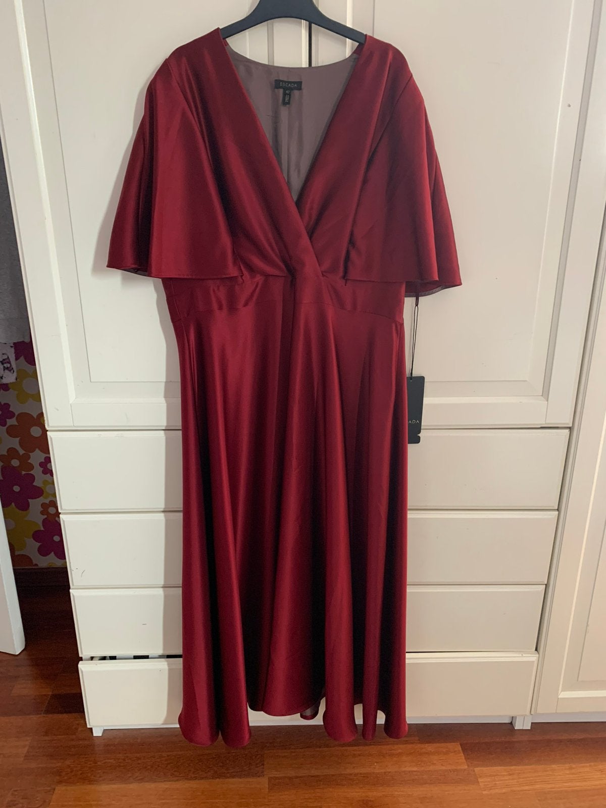 Escada jurk 42, Verzenden, Maat 42/44 (L), Nieuw, Rood