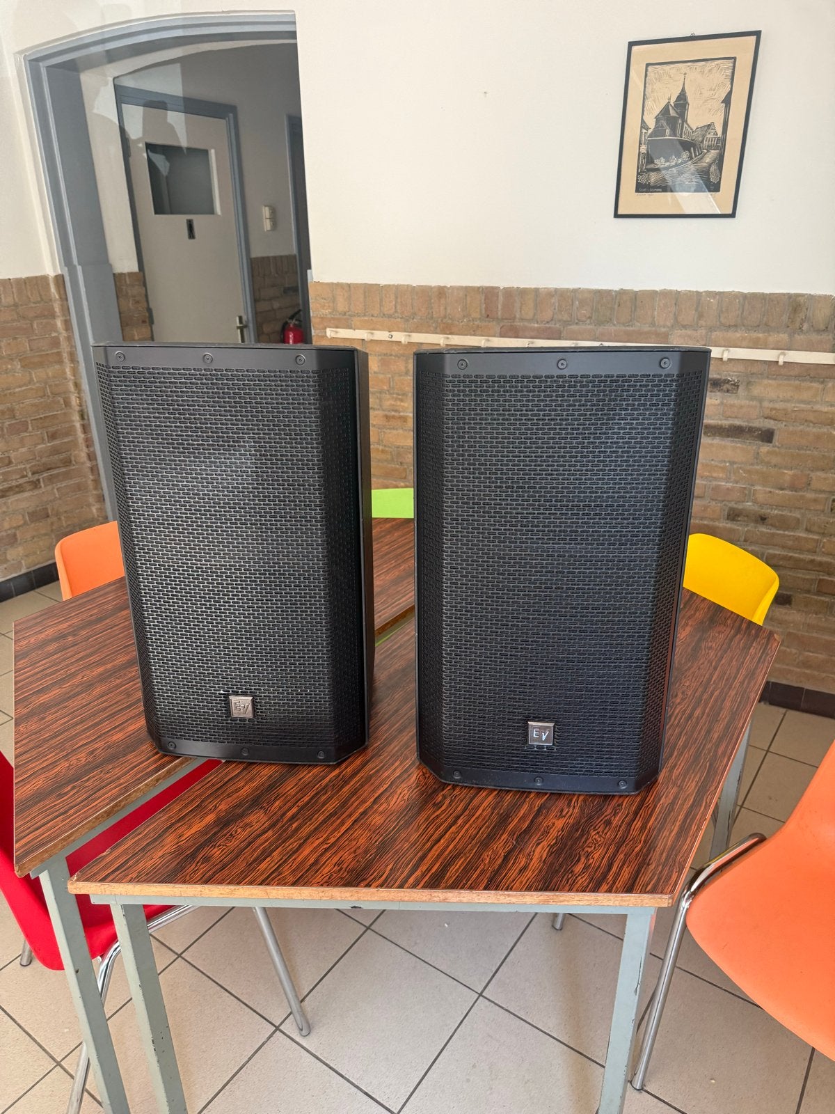 Electro-Voice ZLX-12 Passieve Luidsprekers (Set van 2), Vloerstaande luidspreker, Gebruikt, Ophalen of Verzenden, 150 watt of meer