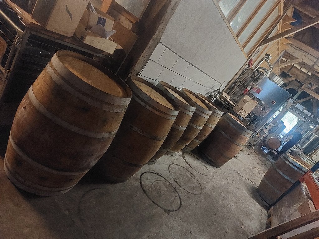 Barriques/eikenhouten vaten voor bijv. bier, wijn, regenton, 150 liter of meer, Ophalen, Gebruikt, Hout