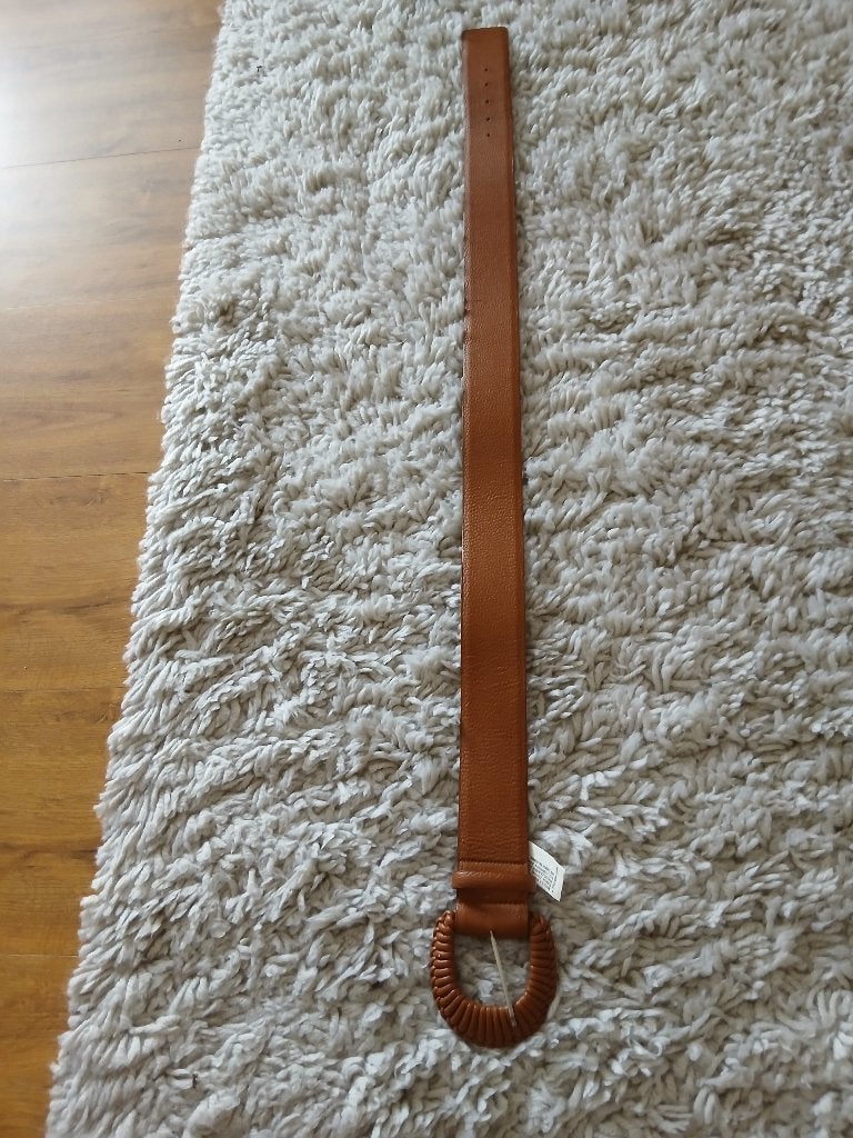 Bruine riem, Tailleriem, Ophalen of Verzenden, Zo goed als nieuw, Bruin