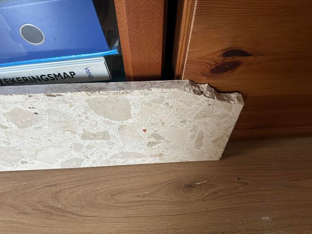 Marmer vensterbank 197x20x2 cm, Doe-het-zelf en Verbouw, Tegels, Ophalen, Gebruikt, Overige typen
