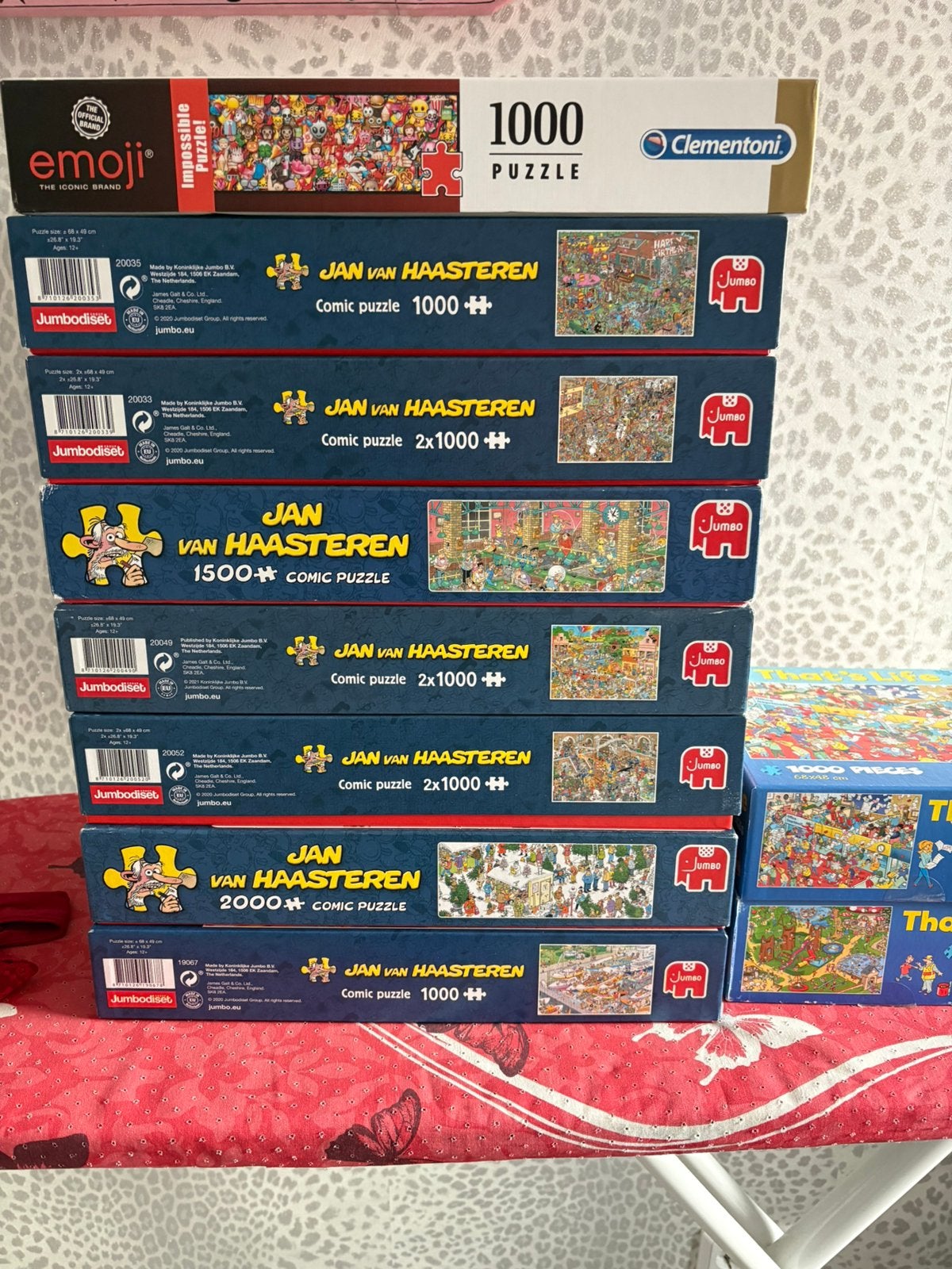 Jan van Haasteren puzzels, Ophalen, 500 t/m 1500 stukjes, Zo goed als nieuw, Legpuzzel