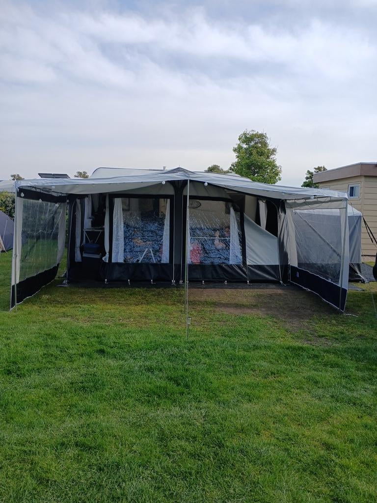 Polaris voortent met gastencabine, omloopmaat 915, 3m diep, Ophalen