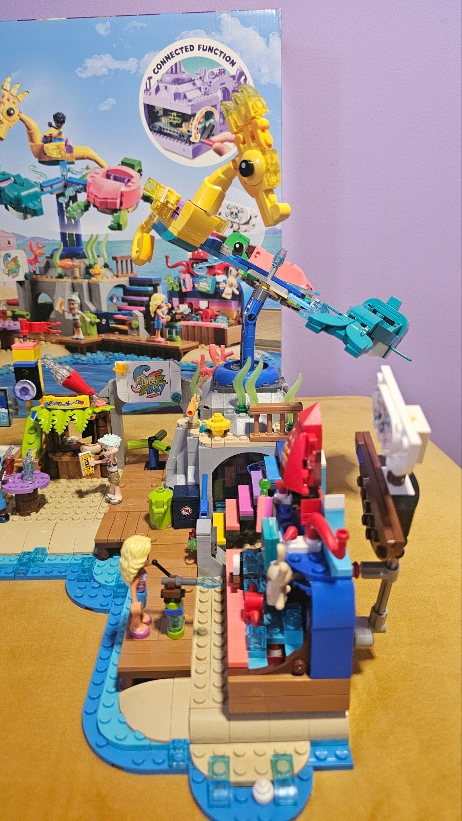 41737 grote lego friends strandpretpark, Lego, Ophalen of Verzenden, Zo goed als nieuw, Compleet