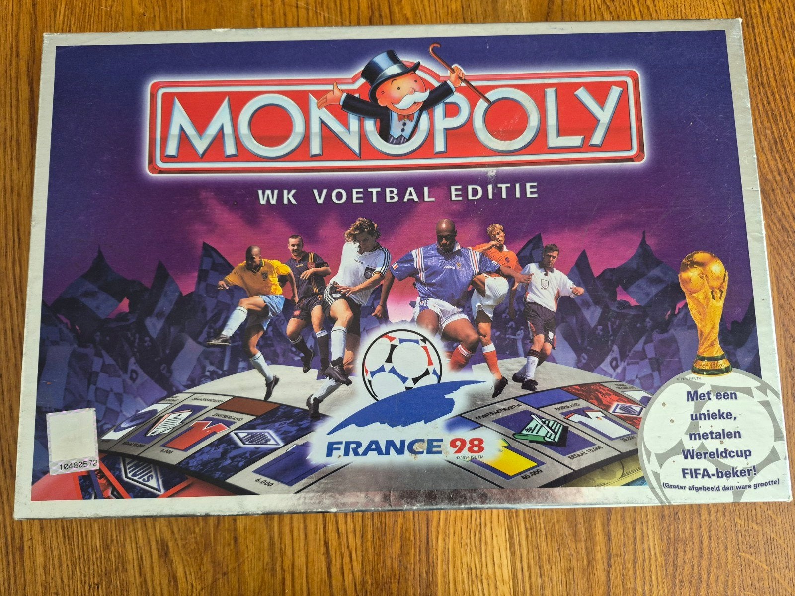 Monopoly WK Voetbal Editie France 98 - Compleet, Vijf spelers of meer, Ophalen of Verzenden, Gebruikt, Parker Brothers
