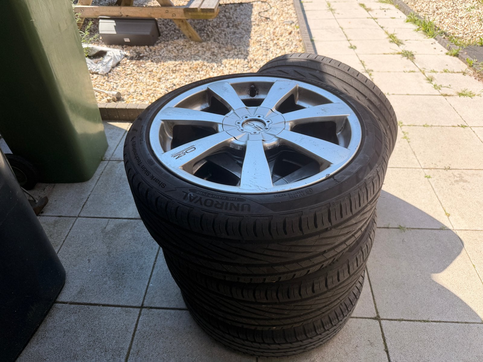 OZ Racing 18 inch velgen met  5 banden – 225/40 R18, Ophalen, 18 inch, Band(en), Zomerbanden