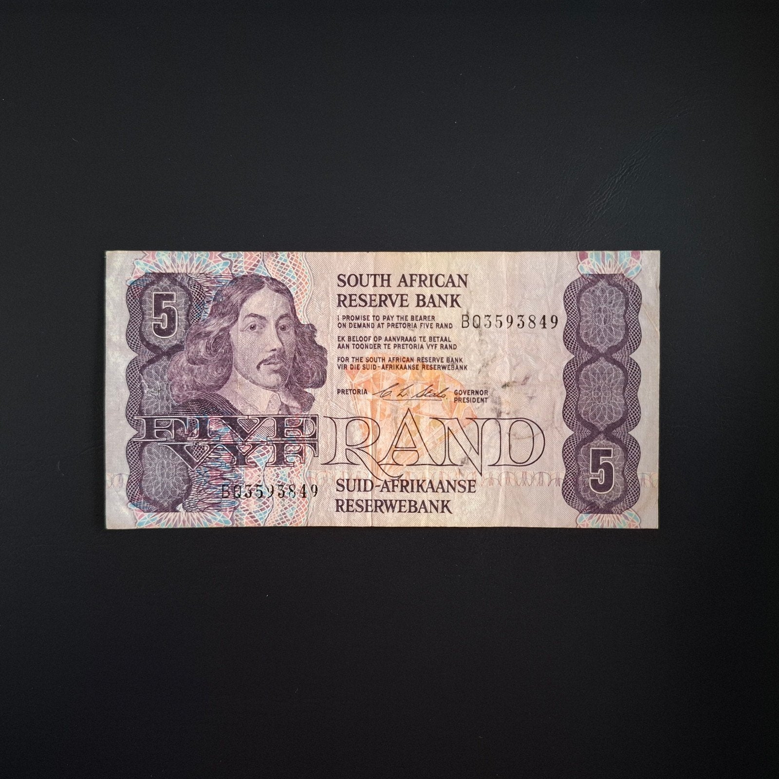5 rand Zuid-Afrika #004, Postzegels en Munten, Bankbiljetten | Afrika, Verzenden, Zuid-Afrika, Los biljet