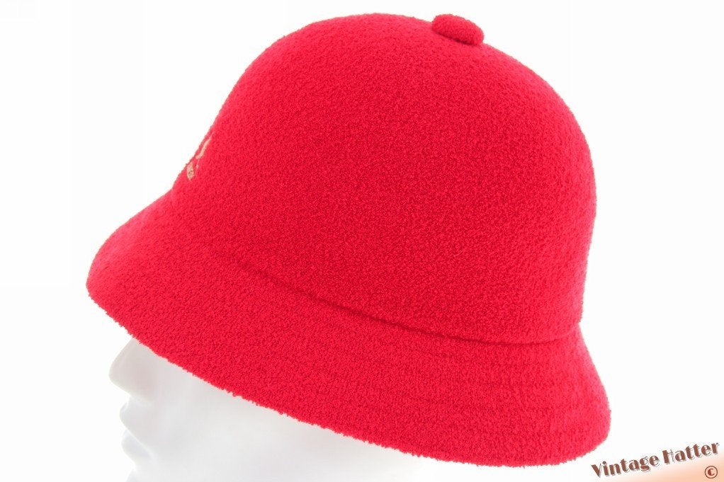 Bucket hoed Kangol Bermuda Casual rood acryl S M L XL nieuw, Hoed, Nieuw, Kangol - Bermuda Casual, One size fits all