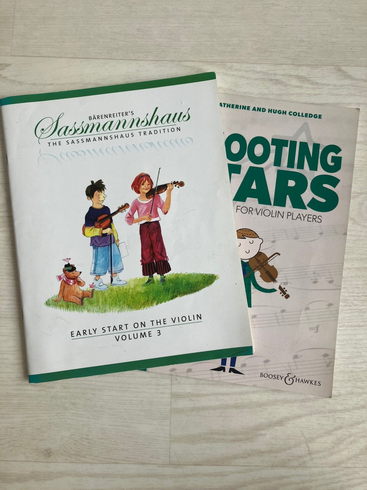 Shooting stars viool lesboek + sassmannshaus 3, Verzenden, Zo goed als nieuw, Les of Cursus, Klassiek
