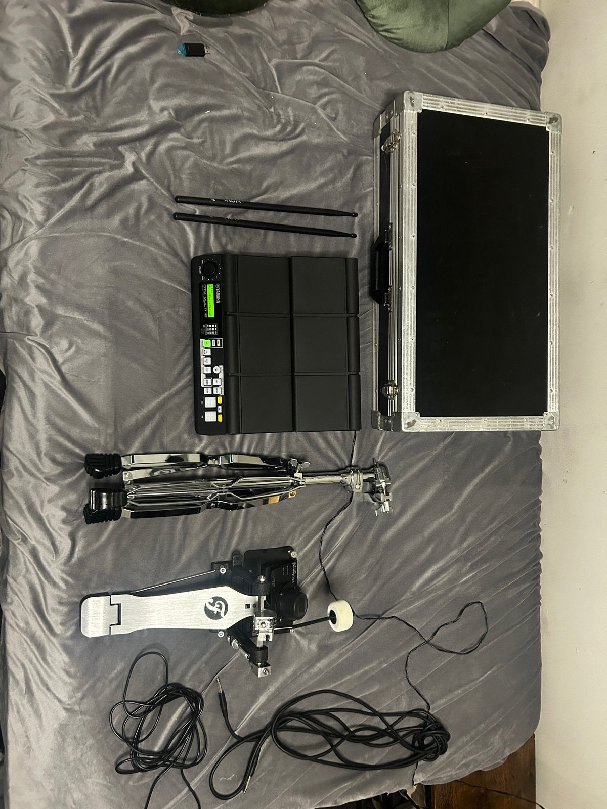 Yamaha DTX Multi 12 met Kd7 kickpedaal en flycase, Ophalen, Gebruikt, Yamaha, Elektronisch