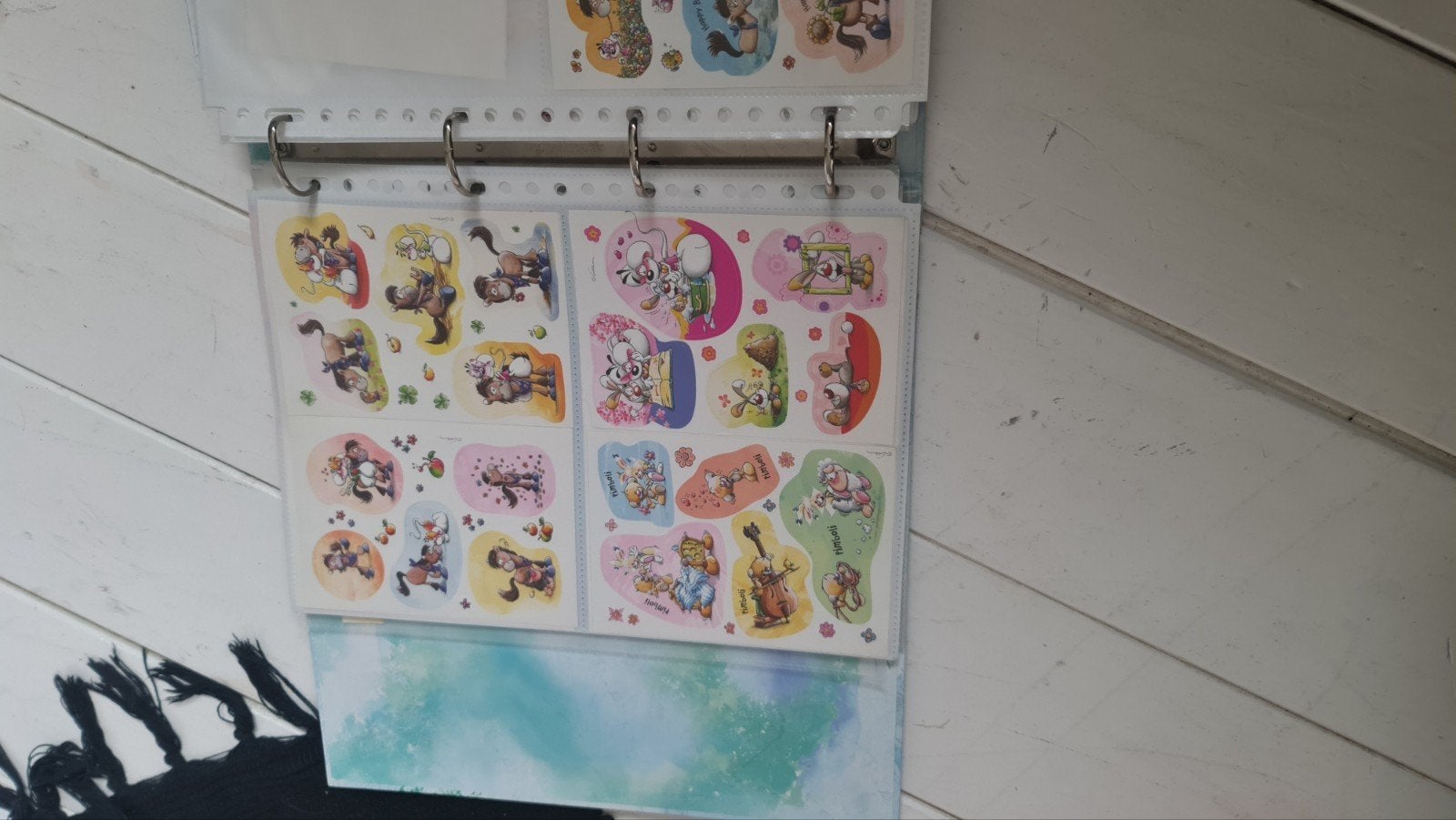 Zeldzame Diddl map vol met postzegels, stickers en meer, Ophalen of Verzenden, Diddl, Gebruikt, Papier, Kaart of Schrift