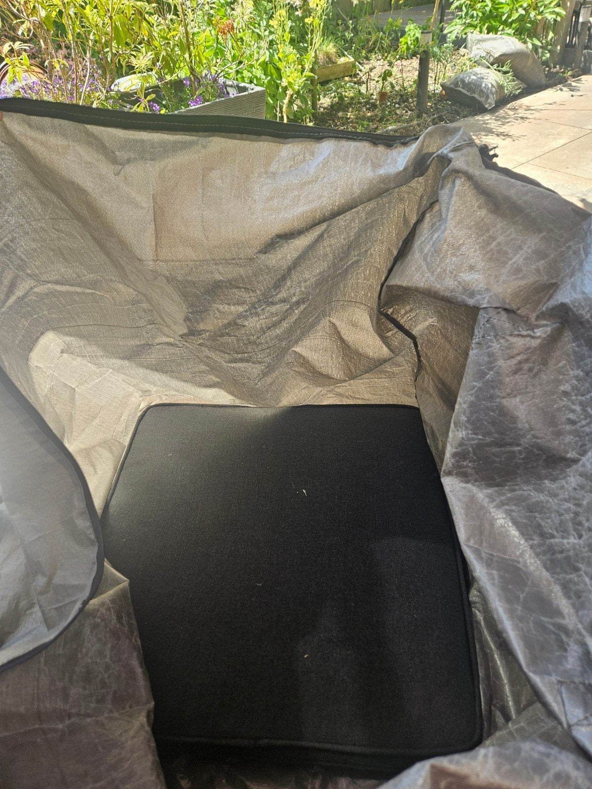 Grote opbergtas voor kussens of tuinkussens, Ophalen of Verzenden, Gebruikt