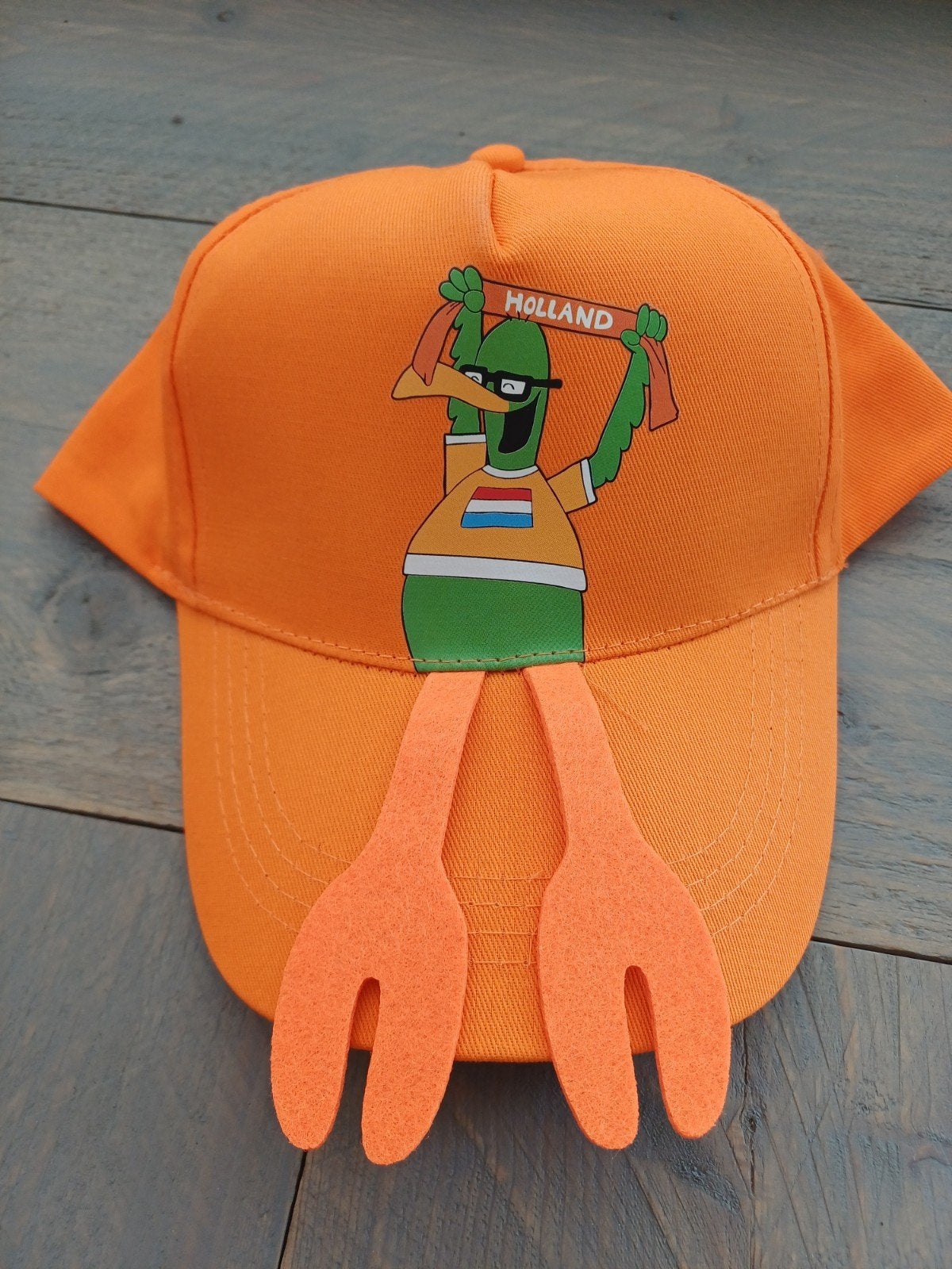 Pet Gijpvogel - René van der Gijp Oranje Fanpet, Onbekend, One size fits all, Ophalen of Verzenden, Pet