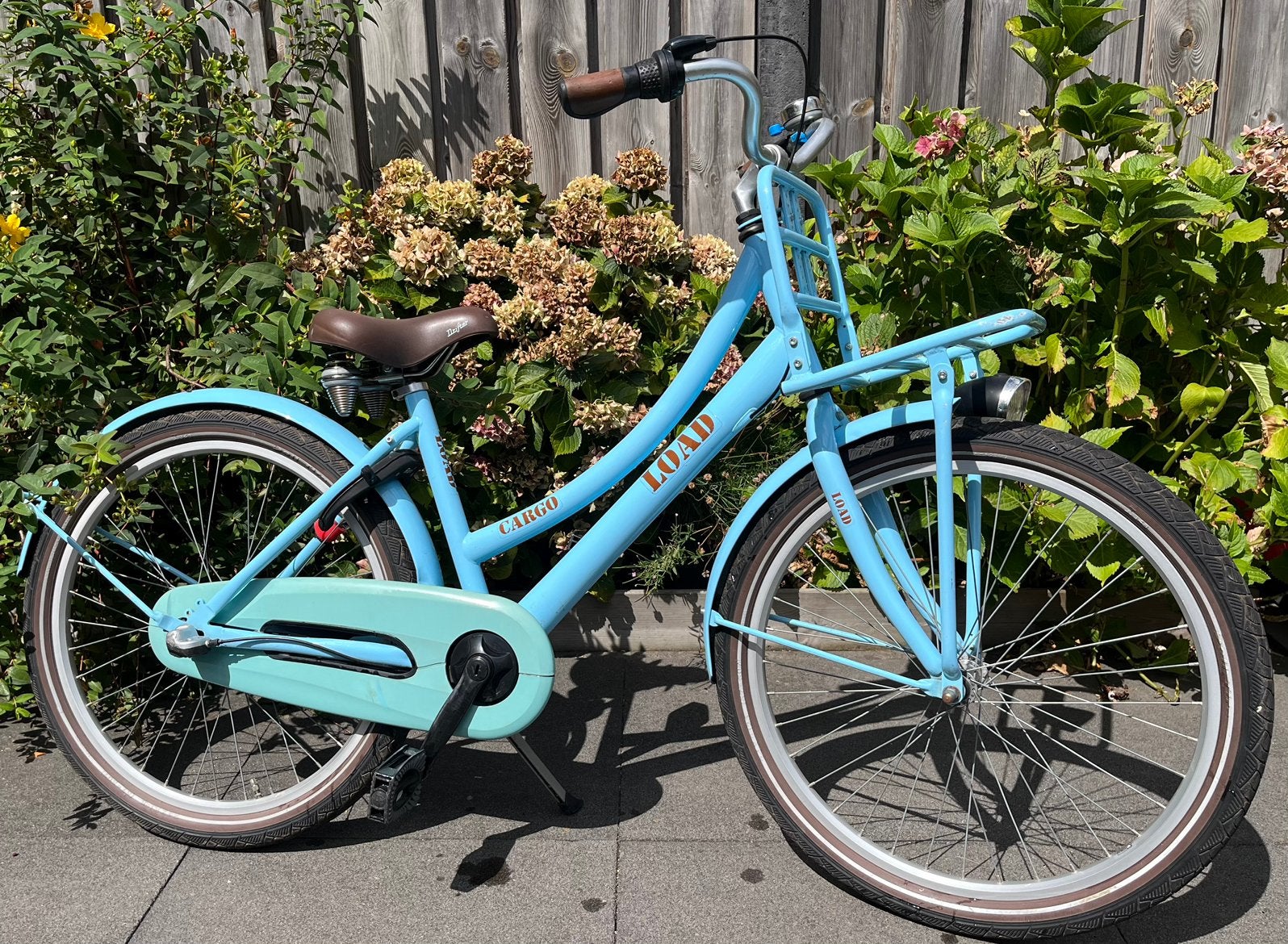 Load Cargo transportfiets meidenfiets 24inch, Fietsen en Brommers, Ophalen, Zo goed als nieuw, 24 inch, Handrem