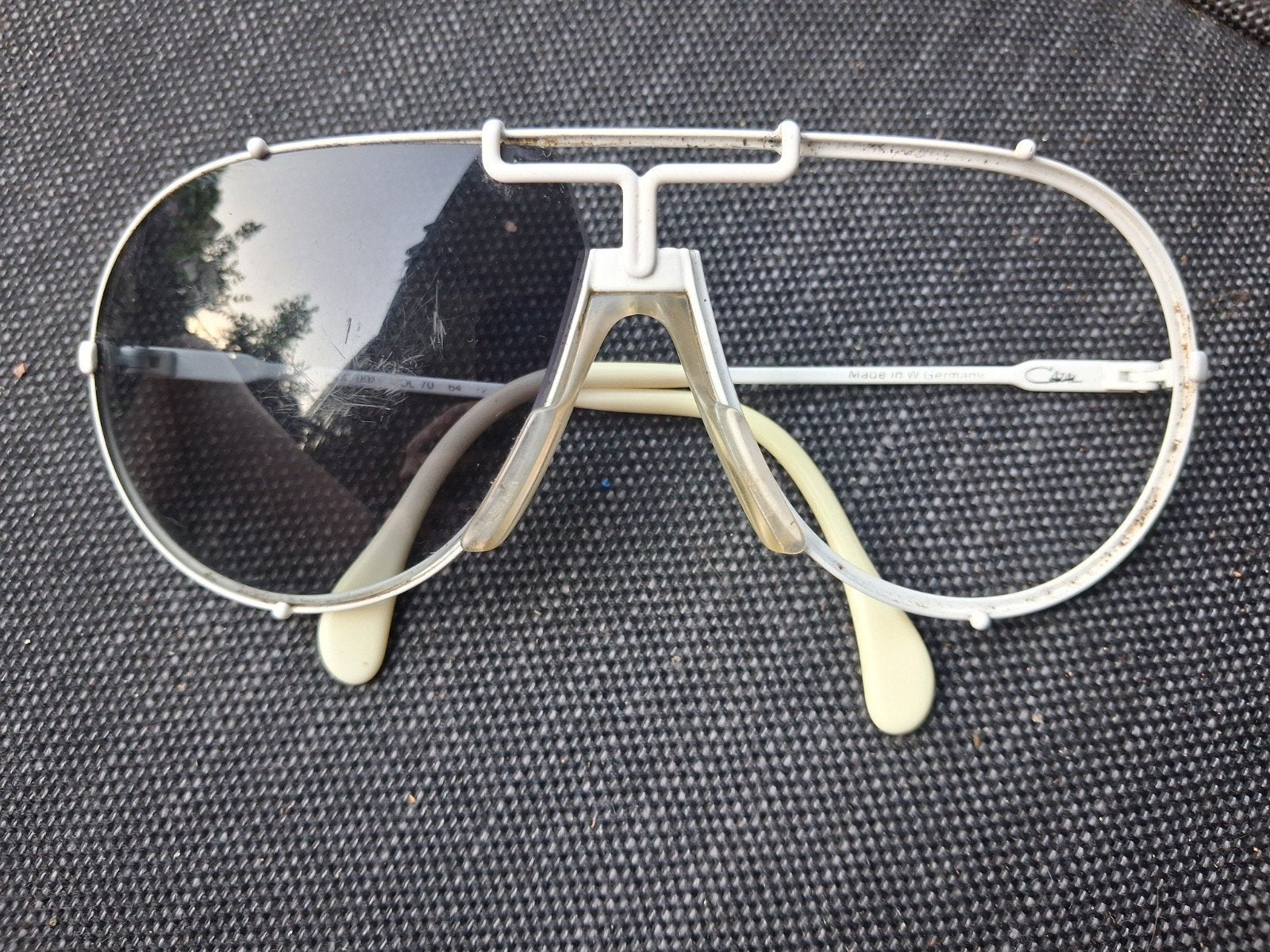 Exclusieve Cazal vintage zonnebril, Overige merken, Zonnebril, Wit, Ophalen of Verzenden