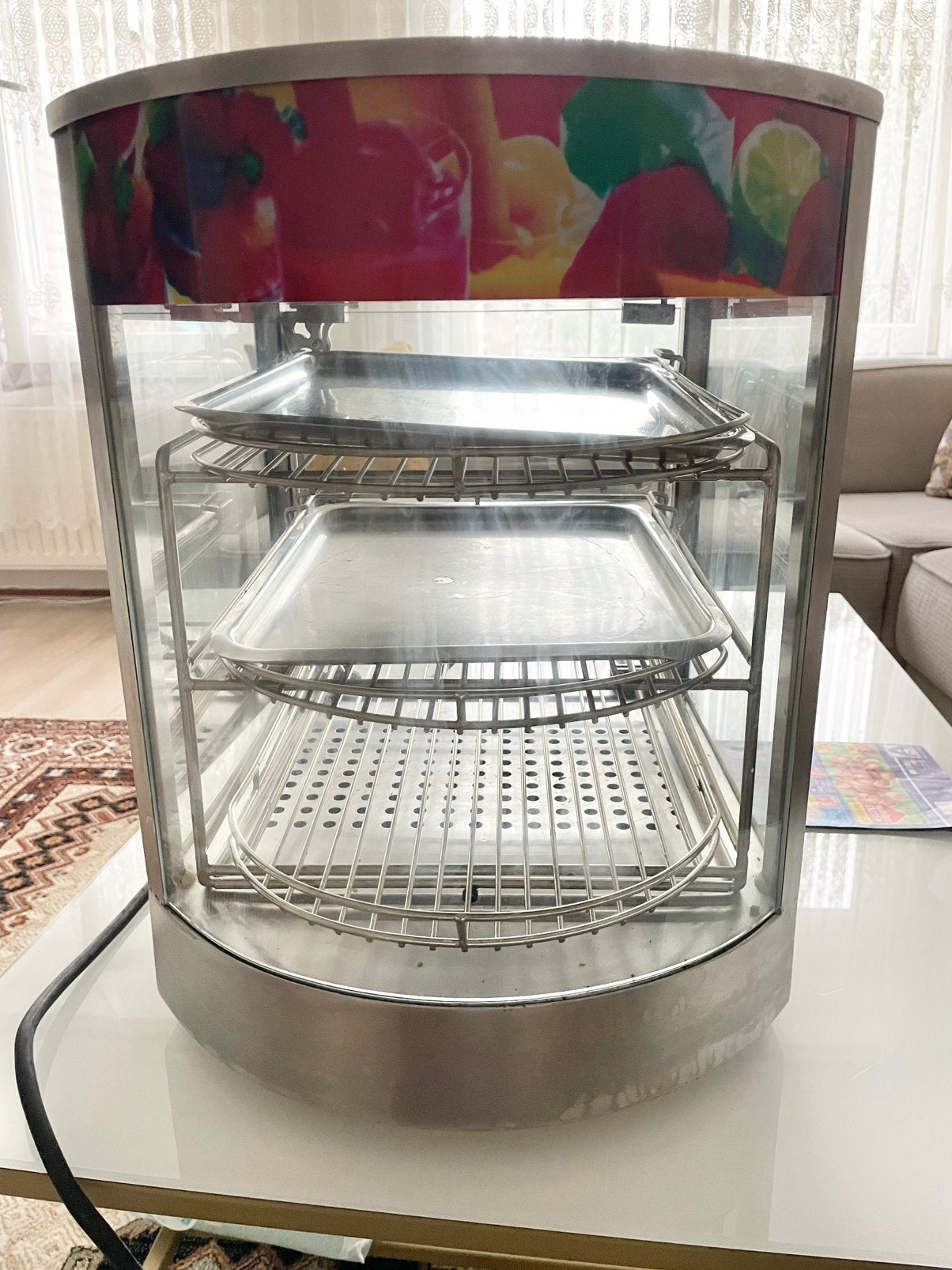 Gebogen Warmhoudvitrine - WHVJ3 (0.8kW), Ophalen, Gebruikt