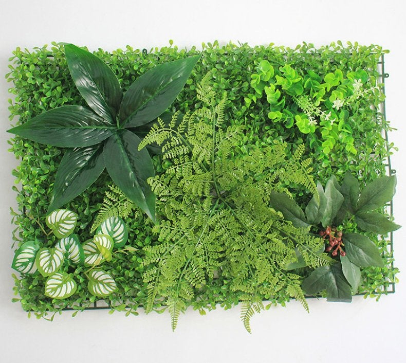 Kunst Gras En Planten Paneel / Bladeren 60x40cm Nep Gazon, Verzenden, Nieuw