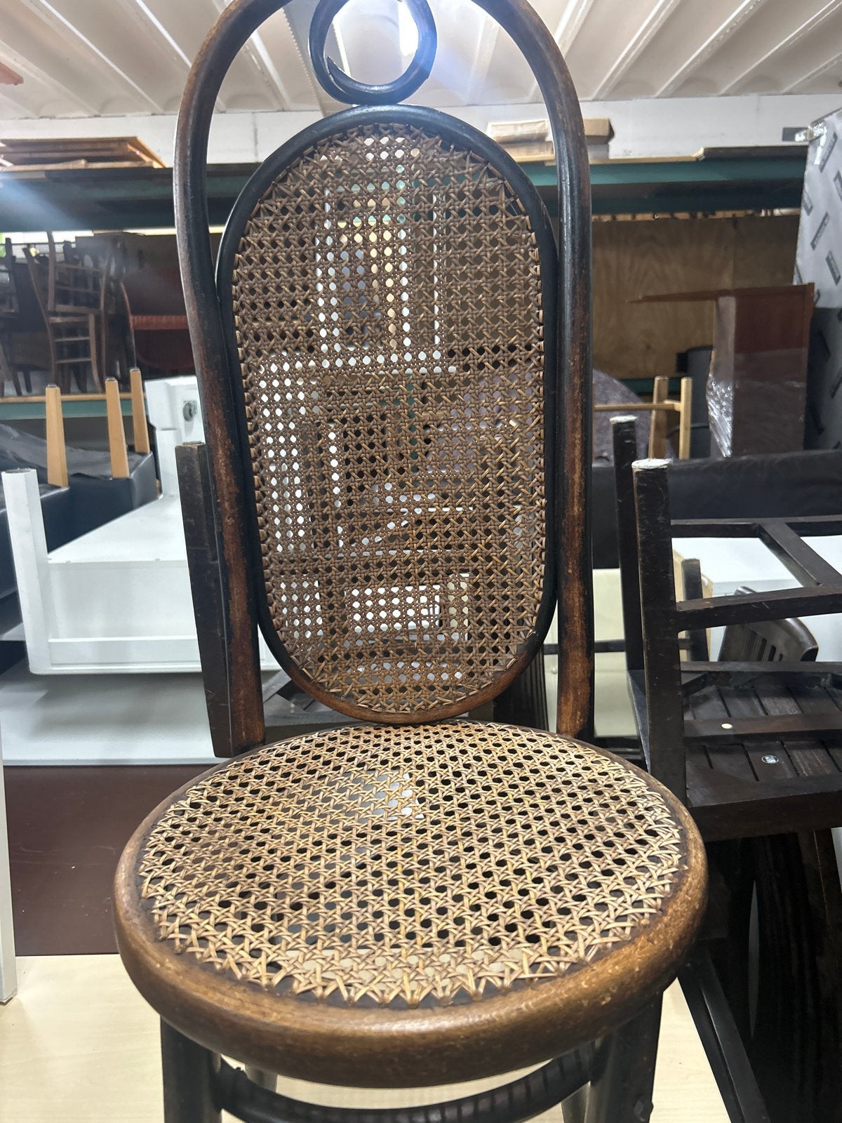 Originele Thonet 'Lange Jan' stoel, ca. 1900, Ophalen